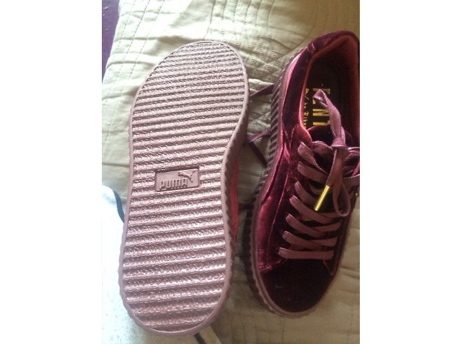 Autre Marque Fenty Puma Creepers Sneaker Samt Bordeaux - Ansicht 4