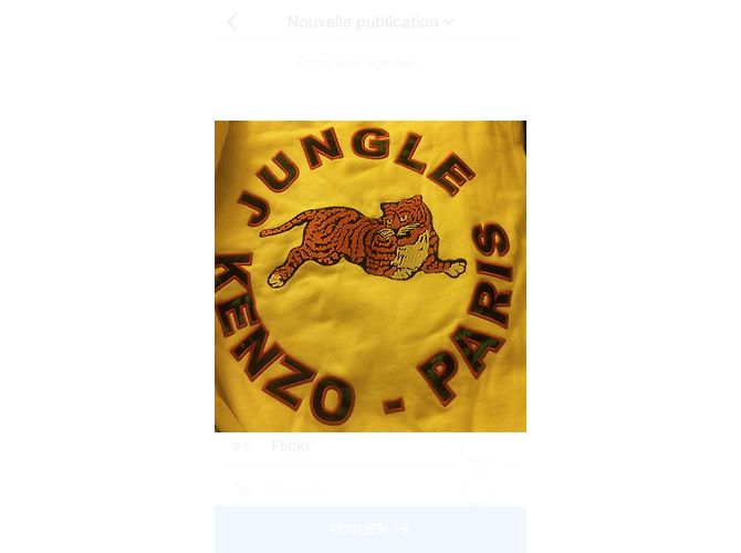 Autre Marque Sudadera con logo de tigre Kenzo Blanco - vista 3