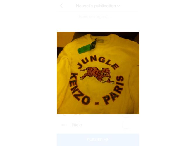 Autre Marque Sudadera con logo de tigre Kenzo Blanco - vista 5
