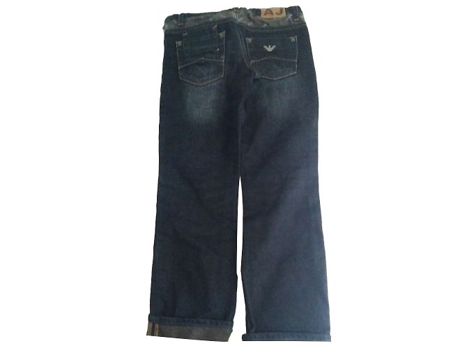 Jean Armani Junior Bleu Denim Bleu Marine - vue 2