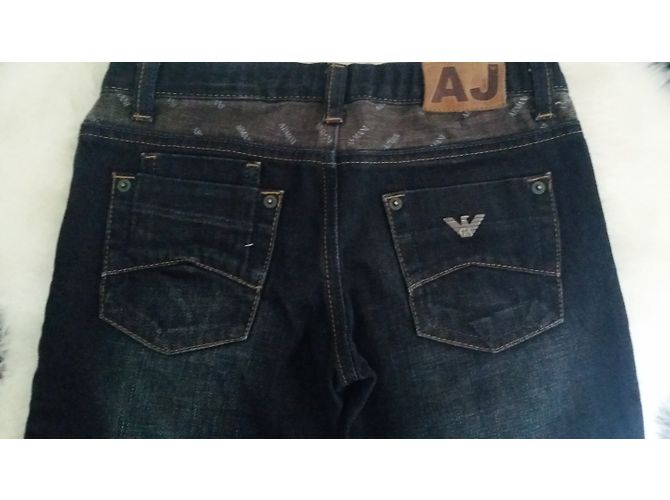 Jean Armani Junior Bleu Denim Bleu Marine - vue 5