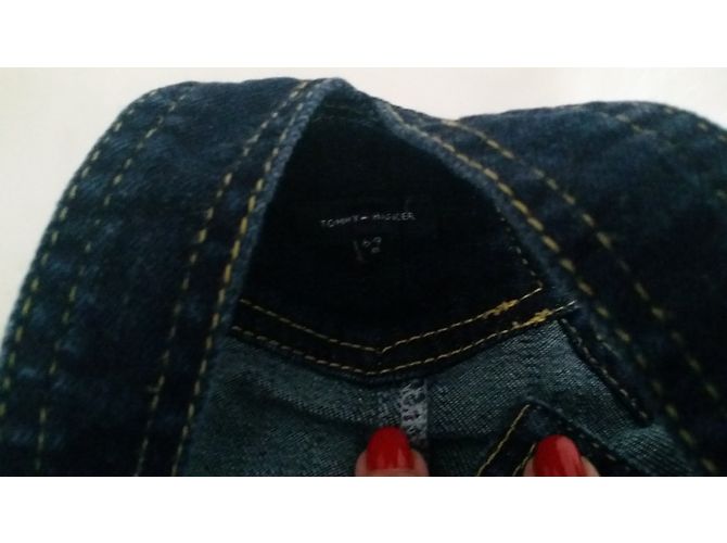 Salopette in denim grezzo Tommy Hilfiger Blu Navy - vista 4