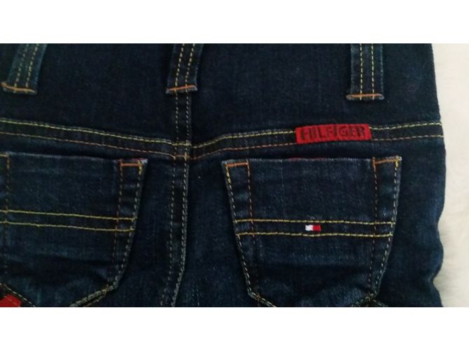Salopette in denim grezzo Tommy Hilfiger Blu Navy - vista 6