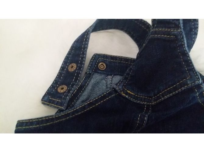 Salopette in denim grezzo Tommy Hilfiger Blu Navy - vista 7