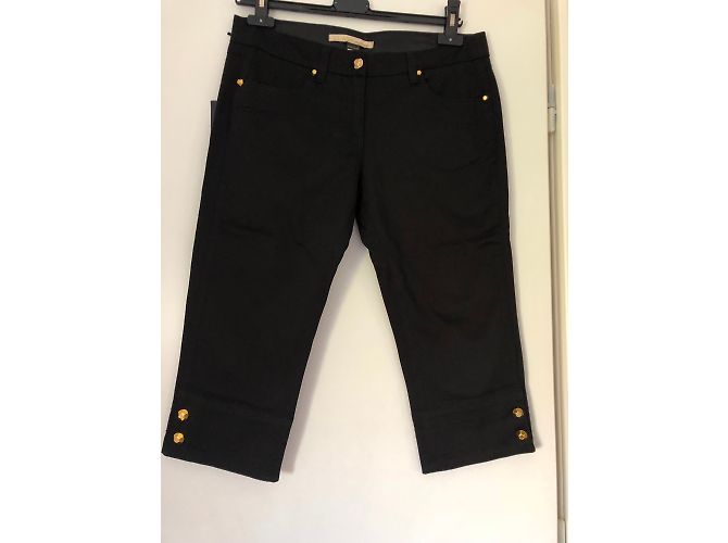 Pantalones cortos negros de algodón Roberto Cavalli - vista 3