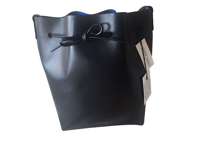Borsa a secchiello Mansur Gavriel GM nera in pelle Nero - vista 2