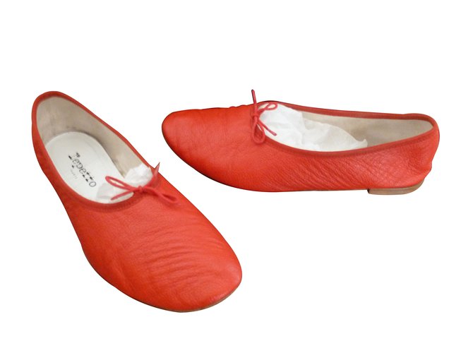 Repetto Ballet flats Red Leather ref.61827 - Joli Closet