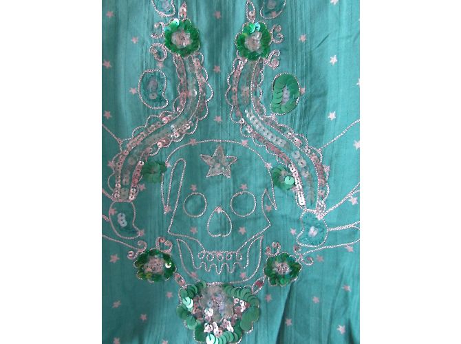 Bustier American Retro Verde de Algodón - vista 3