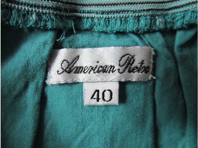 Bustier American Retro Verde de Algodón - vista 6