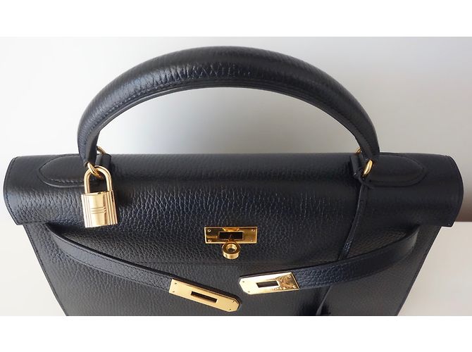 Hermès hermes kelly 32 Pelle nera Nero - vista 12