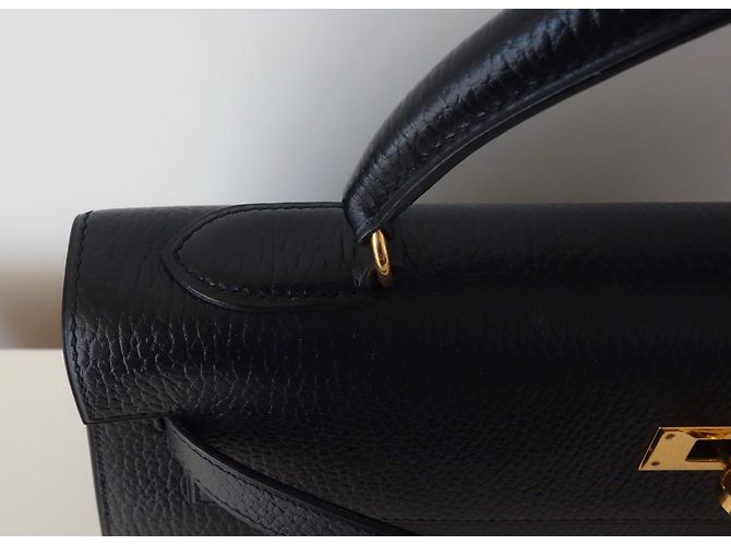 Hermès hermes kelly 32 Pelle nera Nero - vista 13