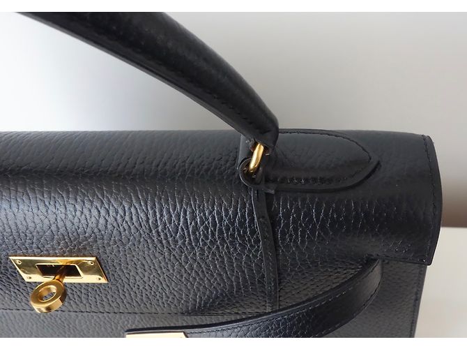 Hermès hermes kelly 32 Pelle nera Nero - vista 14