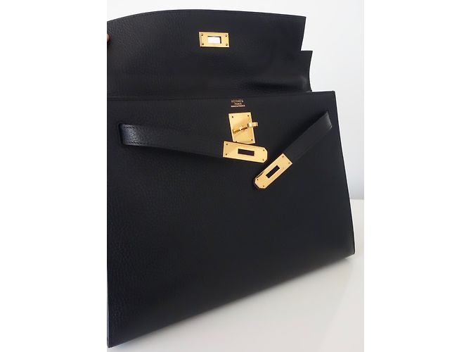 Hermès hermes kelly 32 Pelle nera Nero - vista 19