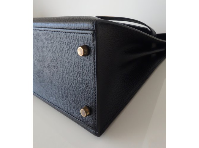 Hermès hermes kelly 32 Pelle nera Nero - vista 23