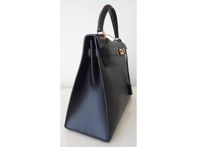 Hermès hermes kelly 32 Pelle nera Nero - vista 7