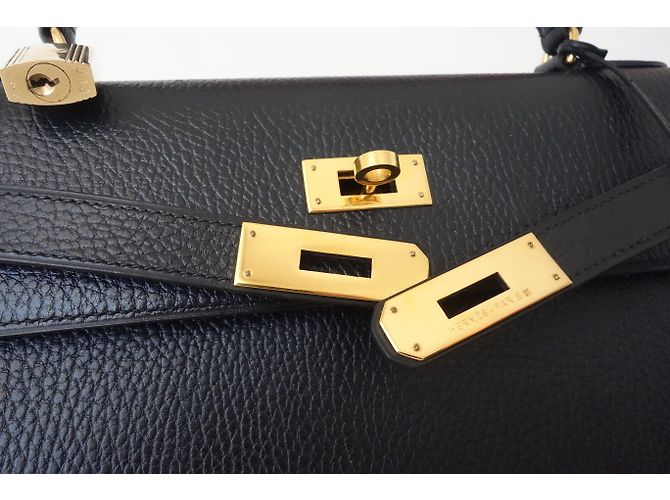 Hermès hermes kelly 32 Pelle nera Nero - vista 9