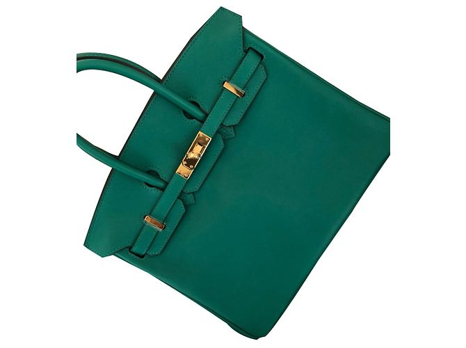 Hermès Birkin 25 Vertigo Green Pelle Swift Verde - vista 4