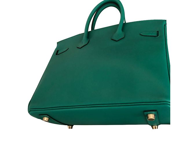 Hermès Birkin 25 Vertigo Green Pelle Swift Verde - vista 2