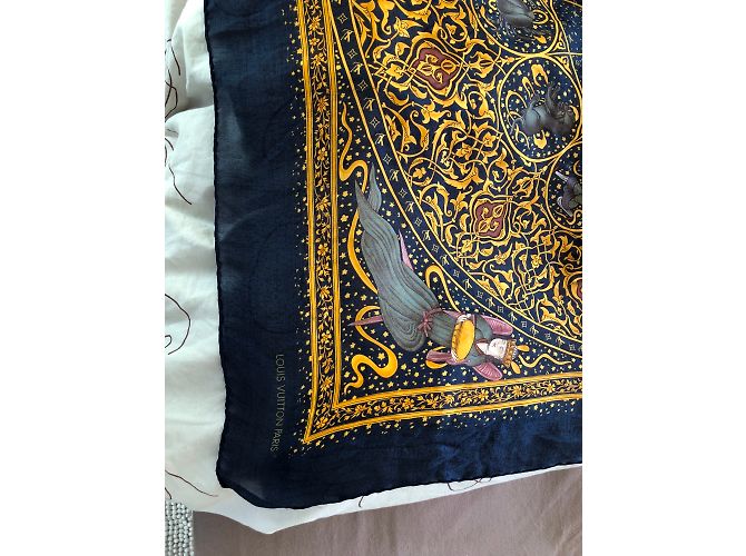 Louis Vuitton Lenços Azul marinho - vista 3