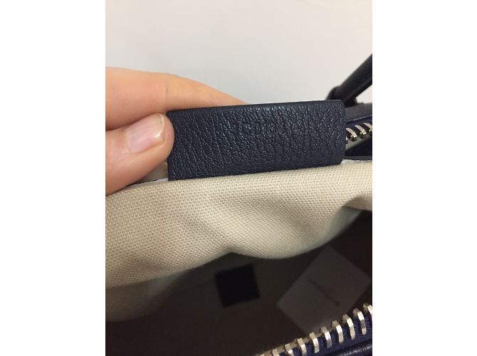 Borsa a mano Givenchy Antigona in pelle blu - vista 9