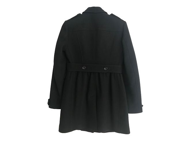 Abrigo Burberry Brit de lana negro - vista 2