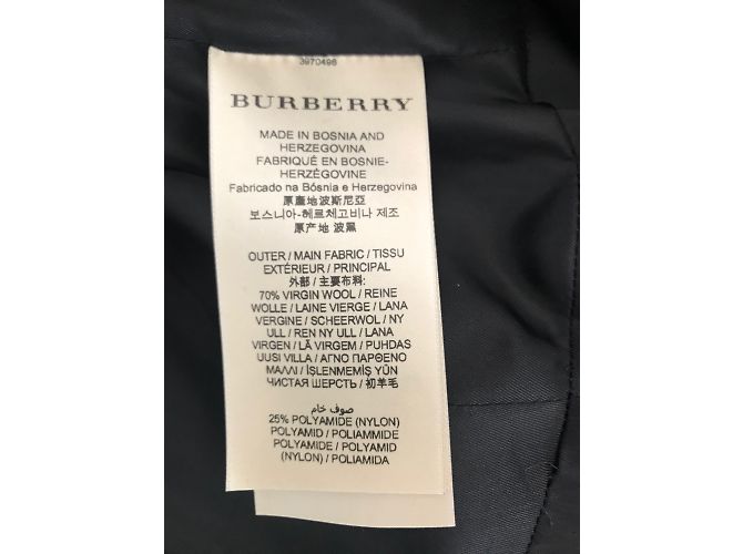 Abrigo Burberry Brit de lana negro - vista 5