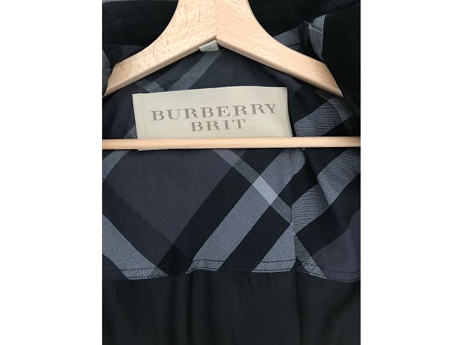 Abrigo Burberry Brit de lana negro - vista 6