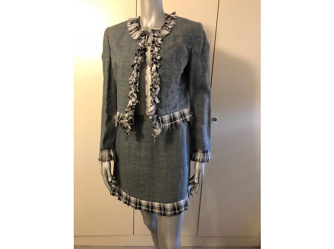 Autre Marque Traje de falda com è comme ça Gris - vista 2