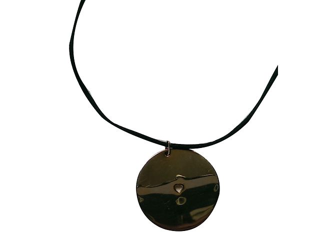 Collana Medaglione Isabel Marant Oro e Nera Nero D'oro - vista 2