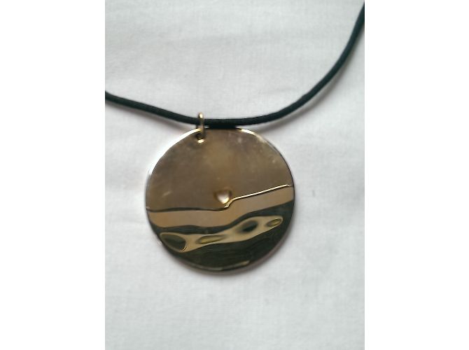 Collana Medaglione Isabel Marant Oro e Nera Nero D'oro - vista 3