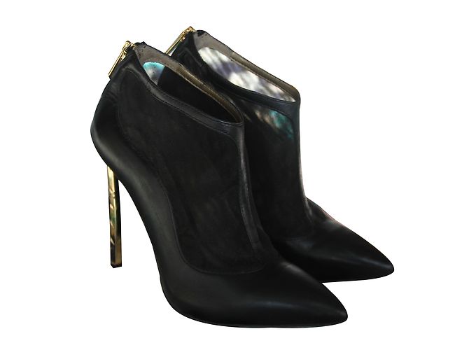 Botines Sam Edelman de cuero negro talla 36 Dorado - vista 2