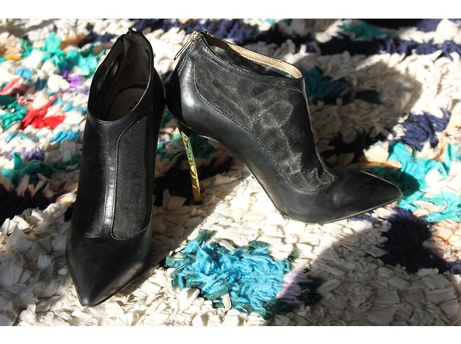 Botines Sam Edelman de cuero negro talla 36 Dorado - vista 3