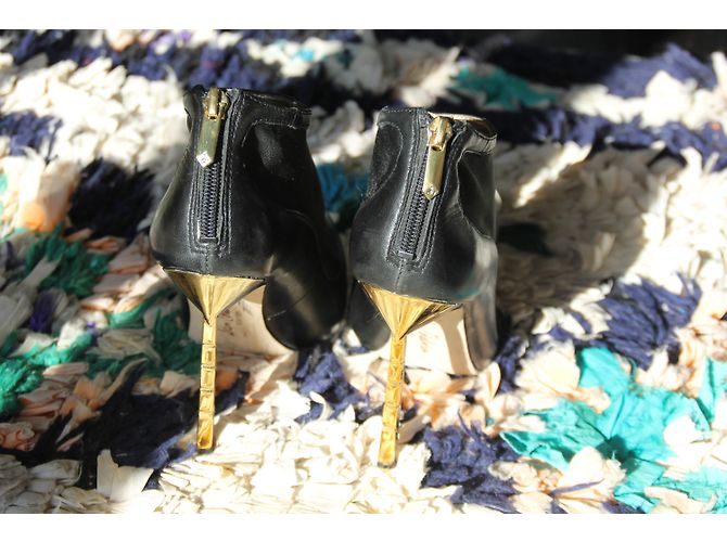 Botines Sam Edelman de cuero negro talla 36 Dorado - vista 4