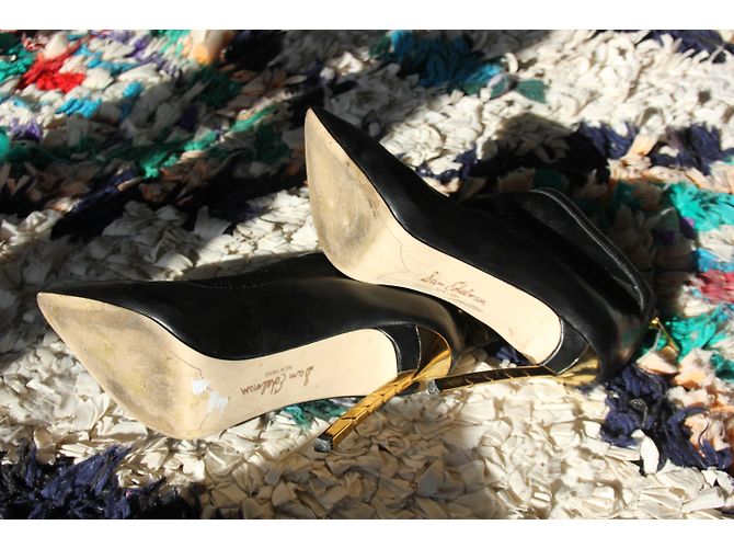 Botines Sam Edelman de cuero negro talla 36 Dorado - vista 6