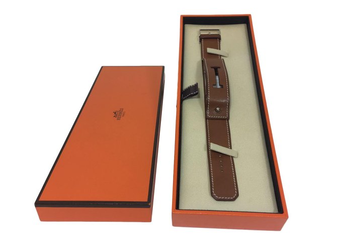 Hermès Cherche-Midi Marrón claro - vista 4