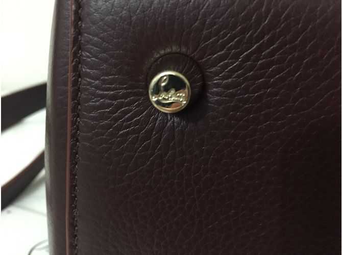 Borsa a mano Christian Louboutin Eloise Small in pelle marrone - vista 10