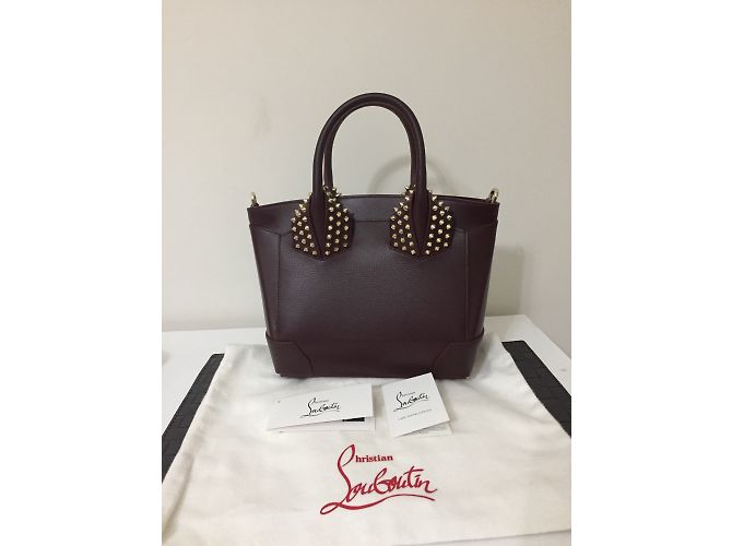 Borsa a mano Christian Louboutin Eloise Small in pelle marrone - vista 4
