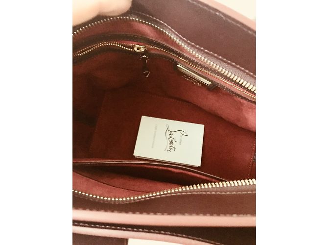 Borsa a mano Christian Louboutin Eloise Small in pelle marrone - vista 7