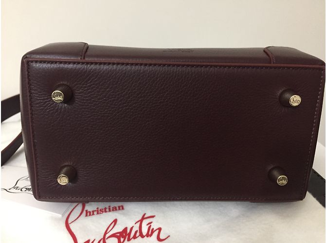 Borsa a mano Christian Louboutin Eloise Small in pelle marrone - vista 9