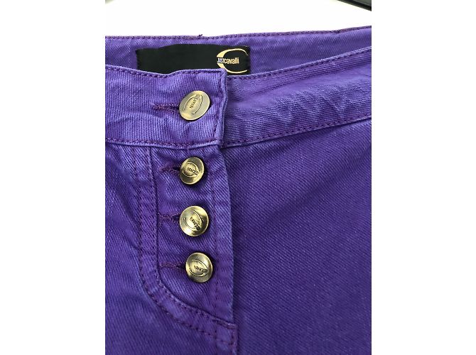 Calça jeans curta Just Cavalli roxa de algodão Tamanho 44 Roxo - vista 4