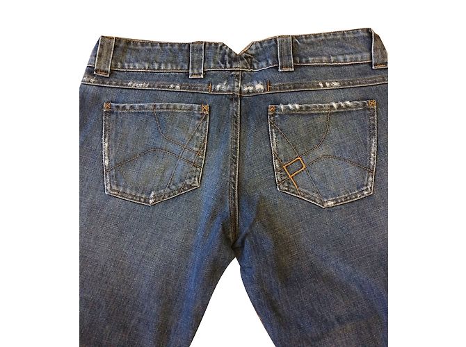 Pinko Bootcut Jeans aus blauem Denim - Ansicht 2