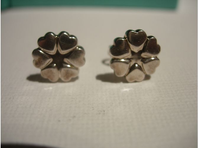 Orecchini Tiffany & Co Corona di Cuori Argento - vista 3