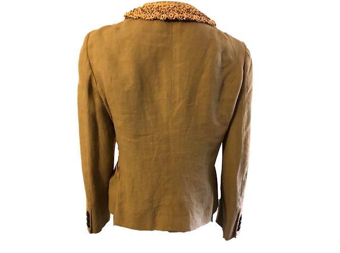 Moschino Cheap And Chic Leinenjacke Beige - Ansicht 2