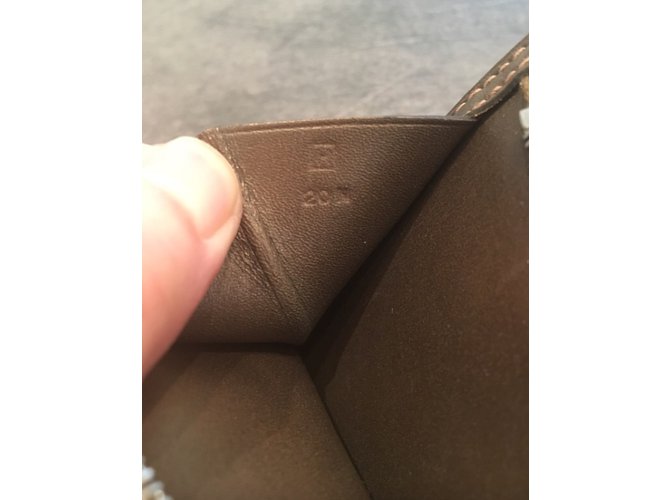 Hermès portafogli D'oro Marrone chiaro - vista 4