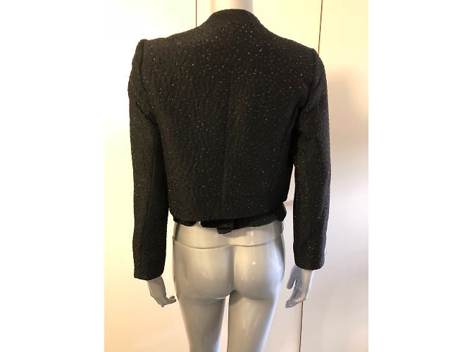 Autre Marque Set Giacca Nera Glitterata e Top Senza Maniche Christie Street Nero - vista 4