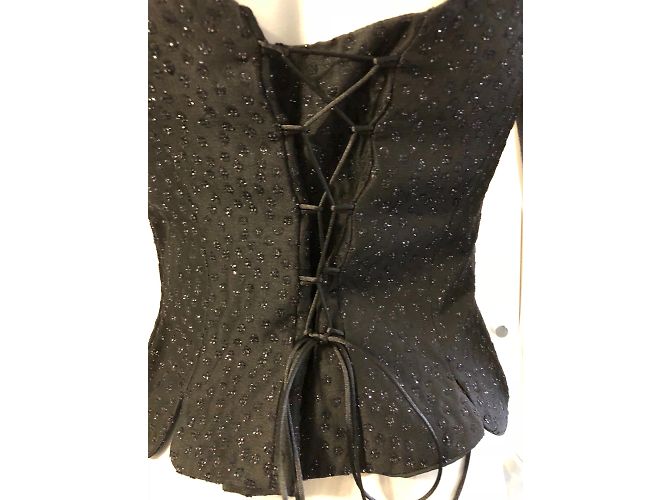 Autre Marque Set Giacca Nera Glitterata e Top Senza Maniche Christie Street Nero - vista 5