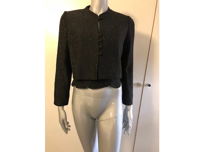 Autre Marque Set Giacca Nera Glitterata e Top Senza Maniche Christie Street Nero - vista 6