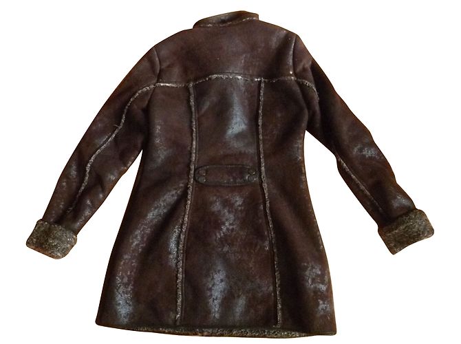 Autre Marque Abrigo skinny marrón DreiMaster Marrón oscuro - vista 2