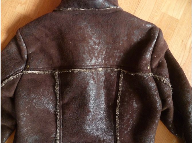 Autre Marque Abrigo skinny marrón DreiMaster Marrón oscuro - vista 9