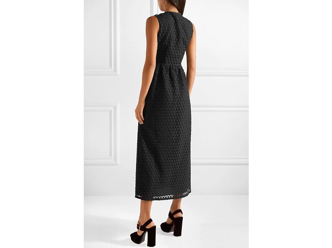 Red Valentino Point d'esprit Spitzenkleid schwarz - Ansicht 4
